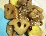 お肉と蓮根とさつまいもの甘酢炒め作り方8写真