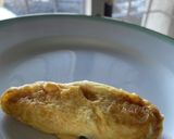 鉄のフライパンでつくる卵一個のオムレツ作り方6写真