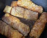 厚揚げの豚肉巻き☆ソーセージフライ弁当作り方4写真