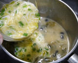 簡単！かきたま味噌汁　しらす黒豆作り方3写真