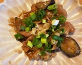 薬味後のせお茄子と豚もも肉の生姜焼き作り方8写真