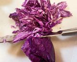 紫キャベツとお豆の副菜☆甘酢漬けキャベツ作り方2写真