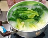 チンゲン菜の貝柱あんかけ(草津学区)作り方2写真