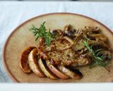 豚ロースとりんごの蒸焼き＆キノコのソテー作り方12写真