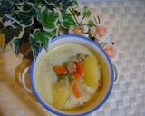 鶏肉とじゃがいものミルクスープ♫作り方7写真