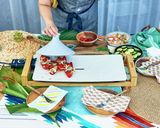 エビとホタテのズッキーニ&パプリカのピザ作り方6写真