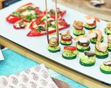 エビとホタテのズッキーニ&パプリカのピザ作り方8写真