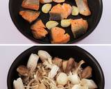 鮭ときのこのさっぱりガリバタ炒め作り方4写真