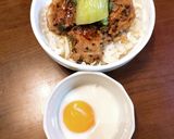 甘めのコク旨！あじのつくね丼作り方7写真