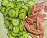 うどんサラダ作り方1写真