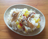 ほくほく薩摩芋と舞茸香る秋の炊き込みご飯作り方7写真