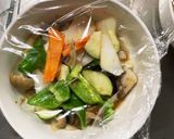 レンジ肉無豆腐コク旨オニオン味野菜炒め作り方13写真