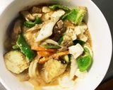 レンジ肉無豆腐コク旨オニオン味野菜炒め作り方15写真