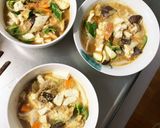 レンジ肉無豆腐コク旨オニオン味野菜炒め作り方16写真