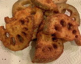 簡単　ハスの唐揚げ　食感王！作り方6写真