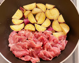 【取分けレシピ】さつまいもと豚肉炒め作り方5写真