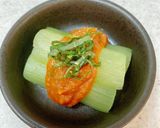 しゃきしゃき美味♪生ずいきの酢味噌かけ作り方8写真