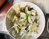 隙間埋めレンジ白菜椎茸洋風温野菜サラダ作り方5写真