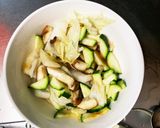 隙間埋めレンジ白菜椎茸洋風温野菜サラダ作り方7写真