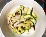 隙間埋めレンジ白菜椎茸洋風温野菜サラダ作り方11写真
