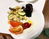 隙間埋めレンジ白菜椎茸洋風温野菜サラダ作り方12写真