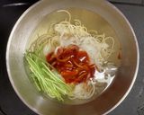 韓国風グルメ・ムルフェ冷素麺♪(水刺身)作り方7写真