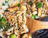 鶏皮と白菜と長ネギのカレー味噌炒め作り方2写真