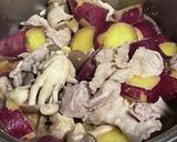 簡単♡弁当♡さつま芋・豚・シメジの旨煮作り方5写真
