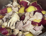 簡単♡弁当♡さつま芋・豚・シメジの旨煮作り方5写真