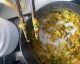 生秋鮭とカボチャのミルクパスタ作り方4写真