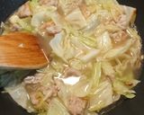 豚肉とキャベツの塩あんかけごはん作り方5写真