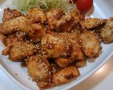 簡単！お肉柔らか♪鶏胸肉の味噌マヨ焼き作り方6写真