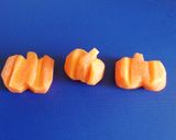 ＊カボチャ＊にんじん飾り切り作り方5写真