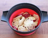 鮭とさつまいもとれんこんのバターしょうゆ作り方3写真