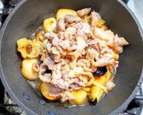 豚こま肉と冷凍のナスと里芋の生姜みそ焼き作り方5写真
