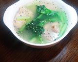 簡単☆鶏肉と小松菜の中華風スープ作り方4写真