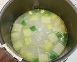 ずいきとオクラで簡単中華スープ作り方2写真