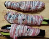 ヨウサマの減塩長なすのひき肉豚バラ巻き作り方5写真