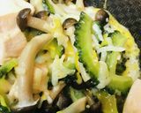 鶏むね肉とゴーヤーの玉子炒め作り方3写真