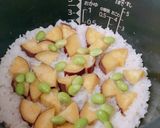 炊飯器で♪ほっこりさつまいもごはん作り方3写真