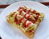 じぃじが作るホットドッグ風トースト作り方7写真