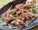豚こま肉の生姜焼き定食♪作り方1写真