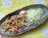 豚こま肉の生姜焼き定食♪作り方4写真