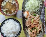 豚こま肉の生姜焼き定食♪作り方5写真
