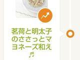 茗荷と明太子のささっとマヨネーズ和え♬