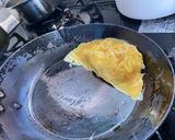寄せて転がす卵一個のプレーンオムレツ作り方4写真