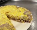 ひき肉と玉ねぎのオムレツ作り方5写真
