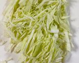 キャベツとわかめのかき玉汁作り方1写真