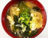 キャベツとわかめのかき玉汁作り方8写真