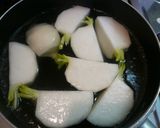 蕪の煮物❀白胡麻ソースがけ作り方2写真